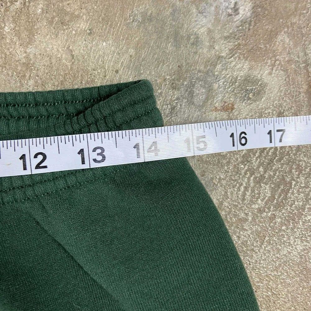 Vintage 80s Jerzees Sweatpants Size XL Green Drawstring Adjustable Tapered Leg